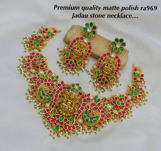 Premium Quality Antique Finish Short Laxmi Devi Haram