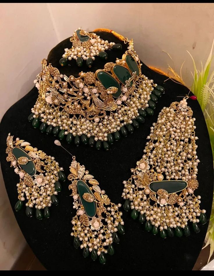 Choker Necklace Artificial Jewellery Dulhan Set Designer