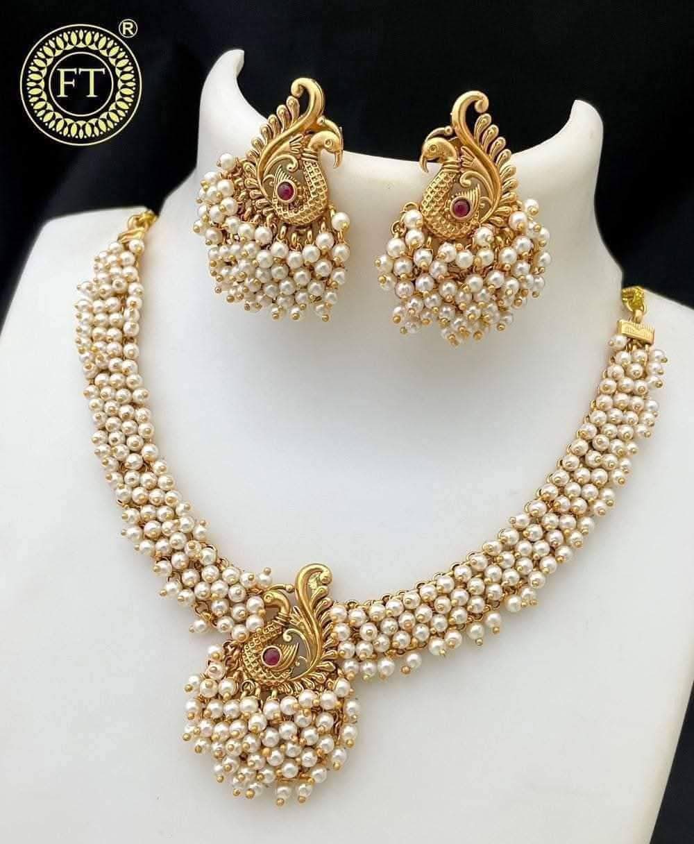 Stonecart's Exquisite South Indian Temple Necklace Set