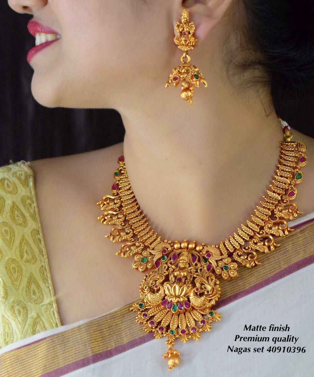Stonecart Latest Trendy Fancy Design Stylish Lakshmi Devi Jewellery Set for Women