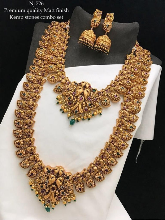 Buy Stonecart Gold Plated Stone Studded Jewellery Set